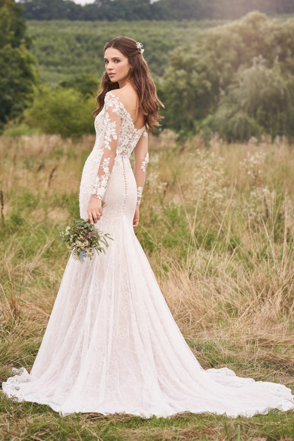 Trouwjurk boho / lange mouwen
